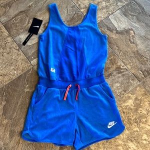 Nike girls romper blue size large